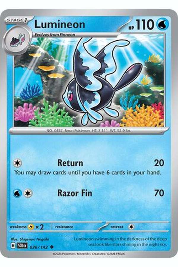 036/142 Lumineon - Uncommon Reverse Holo
