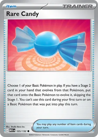125/132 Rare Candy - Common Reverse Holo