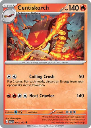 030/132 Centiskorch - Uncommon
