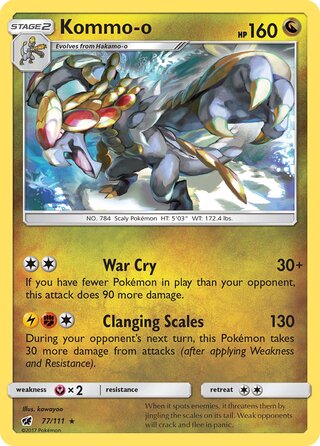 077/111 Kommo-o - Rare