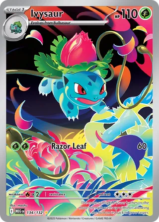 134/132 Ivysaur - Illustration Rare