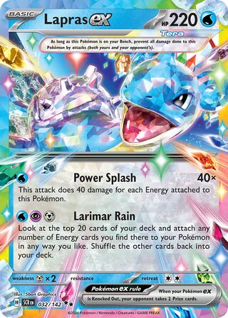 032/142 Lapras ex - Double Rare