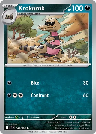 065/094 Krokorok - Common Reverse Holo