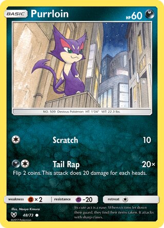 48/73 Purrloin - Common Reverse Holo