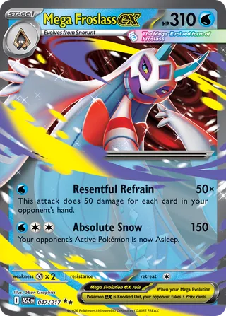 047/217 Mega Froslass ex - Double Rare