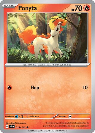 019/142 Ponyta - Common Reverse Holo