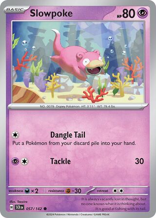 057/142 Slowpoke - Common Reverse Holo