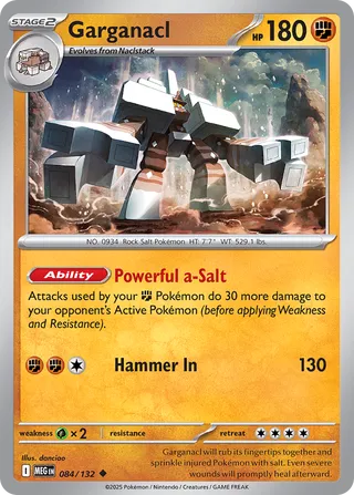 084/132 Garganacl - Uncommon Reverse Holo