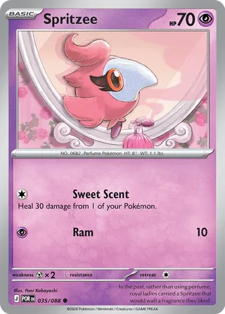 035/088 Spritzee - Common Reverse Holo