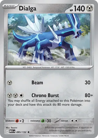 095/132 Dialga - Rare Reverse Holo