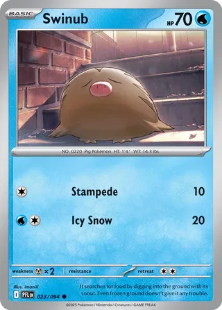 023/094 Swinub - Common Reverse Holo