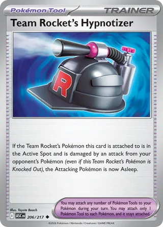 206/217 Team Rocket's Hypnotizer - Uncommon