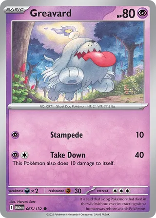 065/132 Greavard - Common Reverse Holo