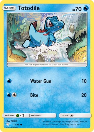 18/73 Totodile - Common Reverse Holo