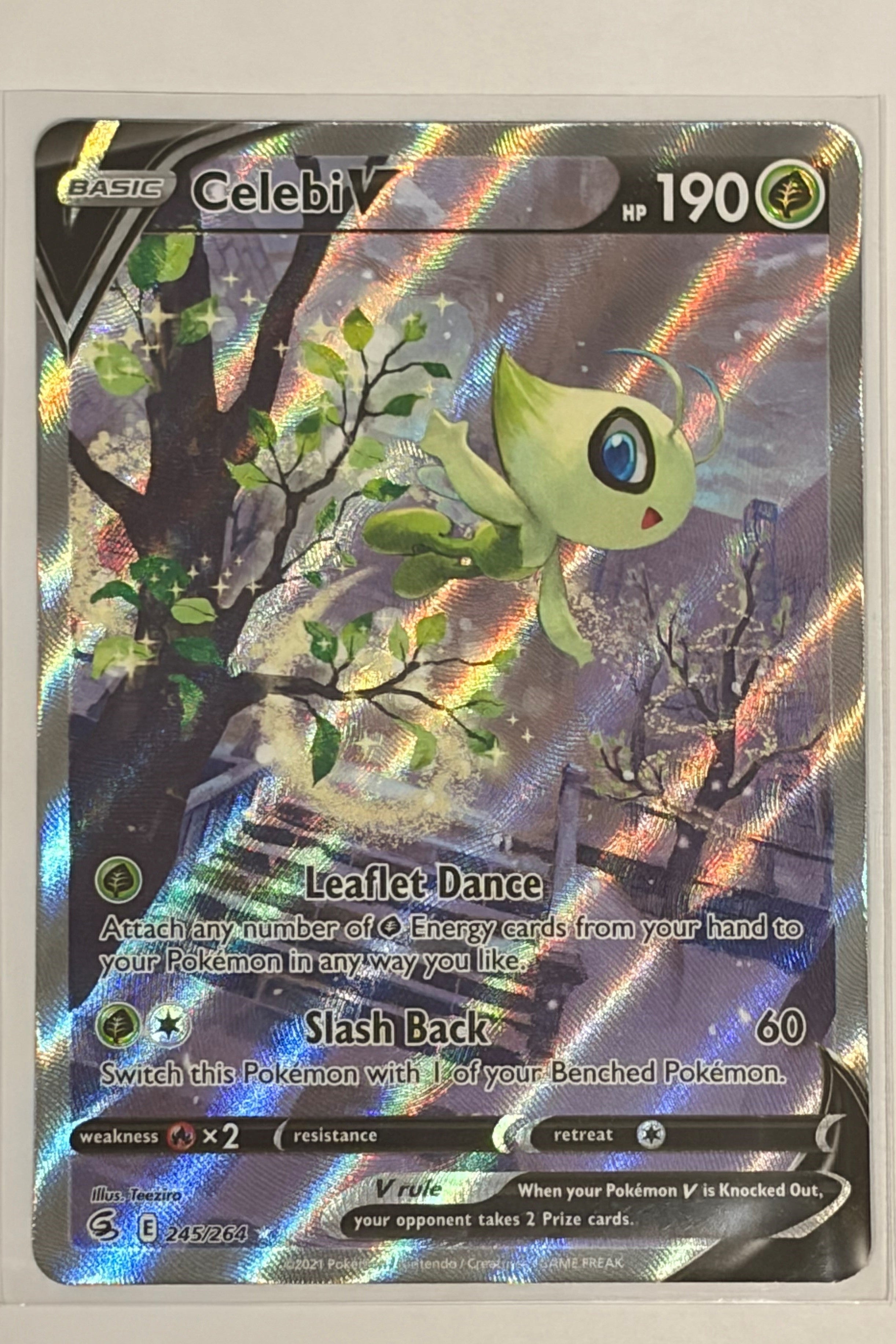 Celebi V Alternate Full Art 245/264 Fusion Strike NM