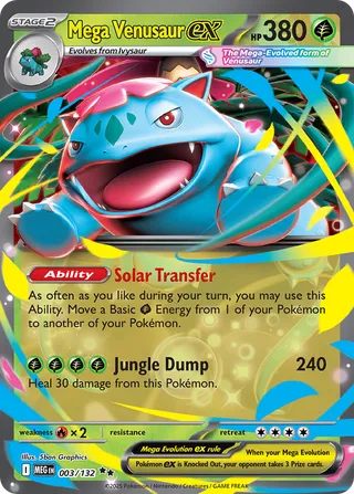 003/132 Mega Venusaur ex - Double Rare