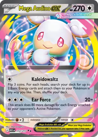 172/217 Mega Audino ex - Double Rare