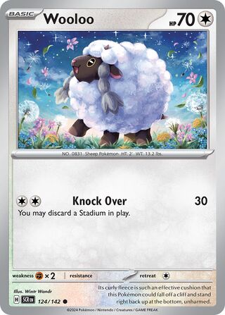 124/142 Wooloo - Common Reverse Holo