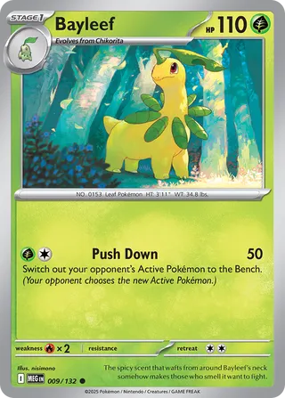 009/132 Bayleef - Common Reverse Holo