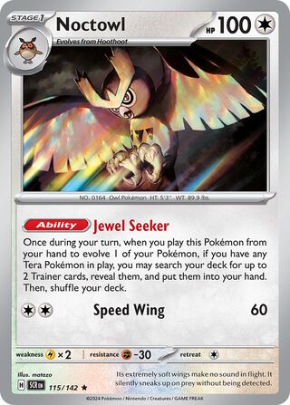 115/142 Noctowl - Rare Holo