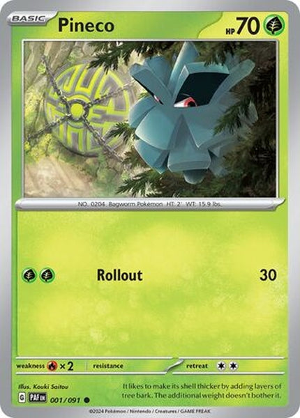 001/091 Pineco - Common Reverse Holo