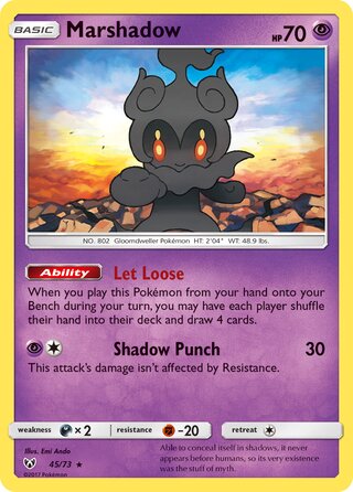 45/73 Marshadow - Rare Holo