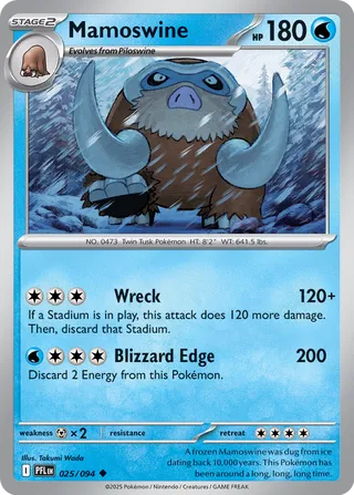 025/094 Mamoswine - Uncommon Reverse Holo