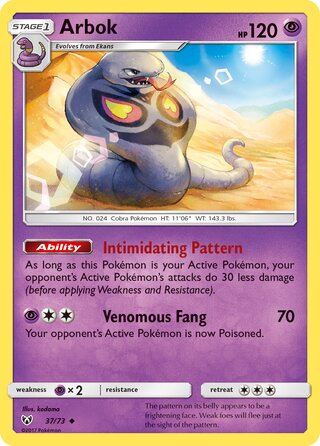 37/73 Arbok - Uncommon