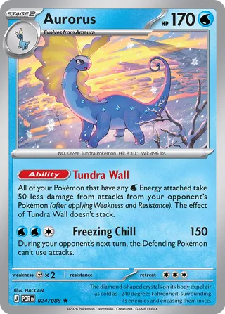 024/088 Aurorus - Rare Holo