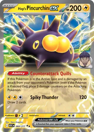 068/217 Hop's Pincurchin ex - Double Rare