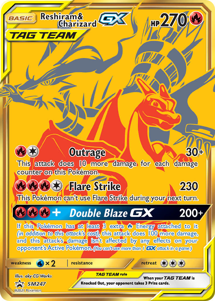 SM247 - Reshiram & Charizard GX SM247 - TAG TEAM