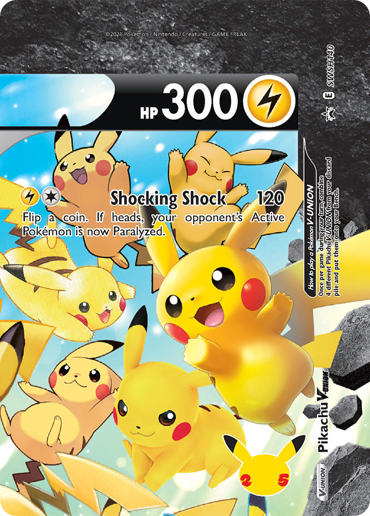 Pikachu V-UNION Set - SWSH139 SWSH140 SWSH141 SWSH142 - Pokemon Celebrations