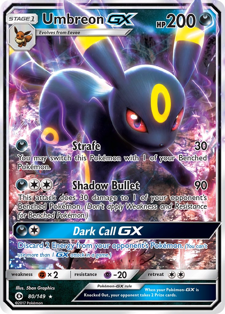 080 / 149 Umbreon GX  Ultra Rare