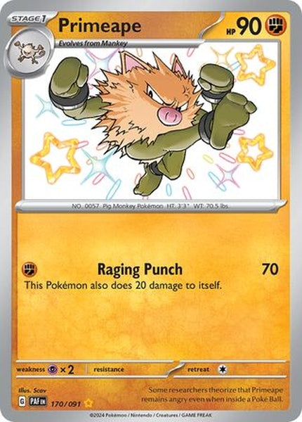 170/091 Primeape - Shiny Rare