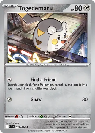 073/094 Togedemaru - Common Reverse Holo