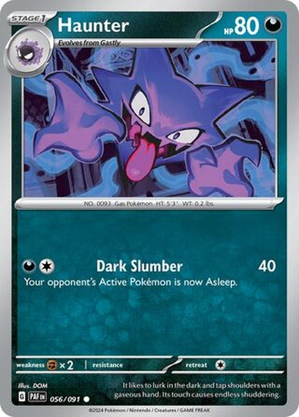 056/091 Haunter - Common Reverse Holo