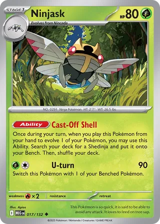 017/132 Ninjask - Uncommon
