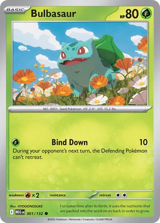 001/132 Bulbasaur - Common Reverse Holo