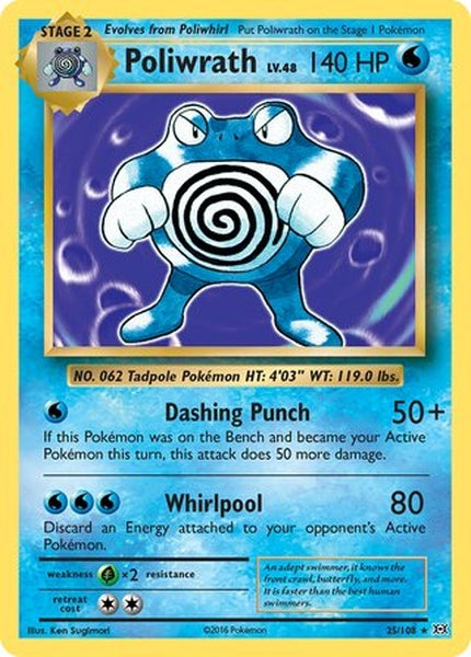 025/108 Poliwrath - Rare Holo