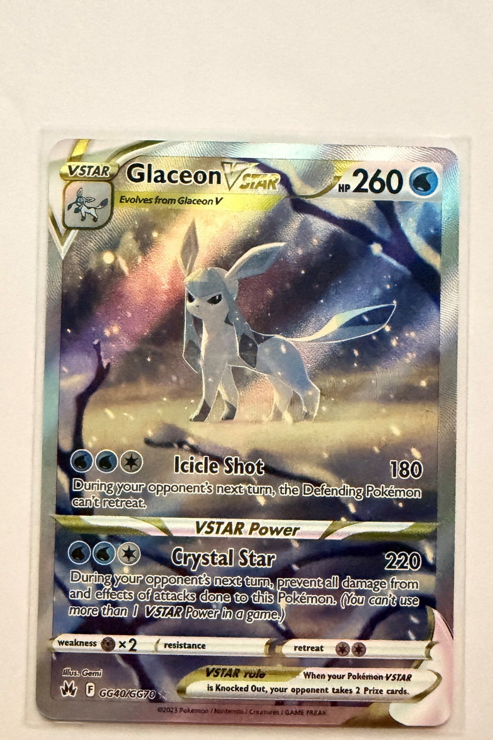 Glaceon VSTAR GG40/GG70 Crown Zenith NM