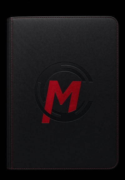 Premium Zipper Binder Black 9pkt - Collectible Madness