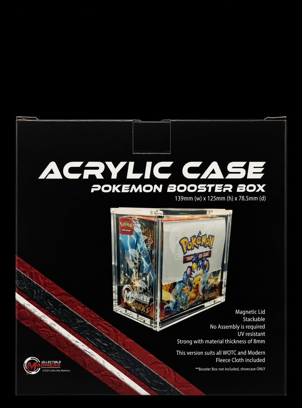 MADGuard Booster Box Acrylic Case | Magnetic Lid & Stackable