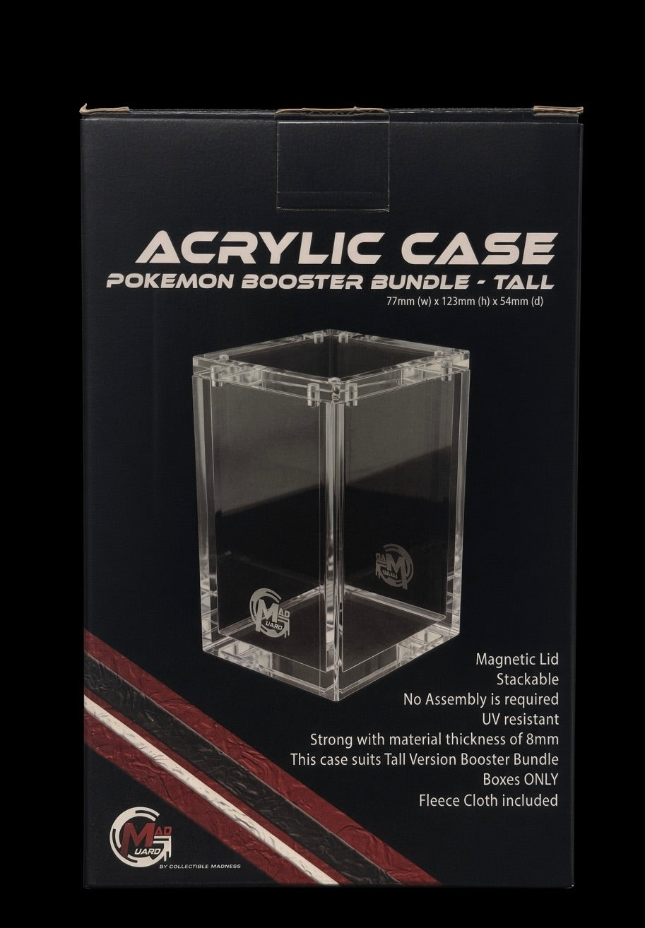MADGuard Booster Bundle Acrylic Case | Magnetic Lid & Stackable | Tall
