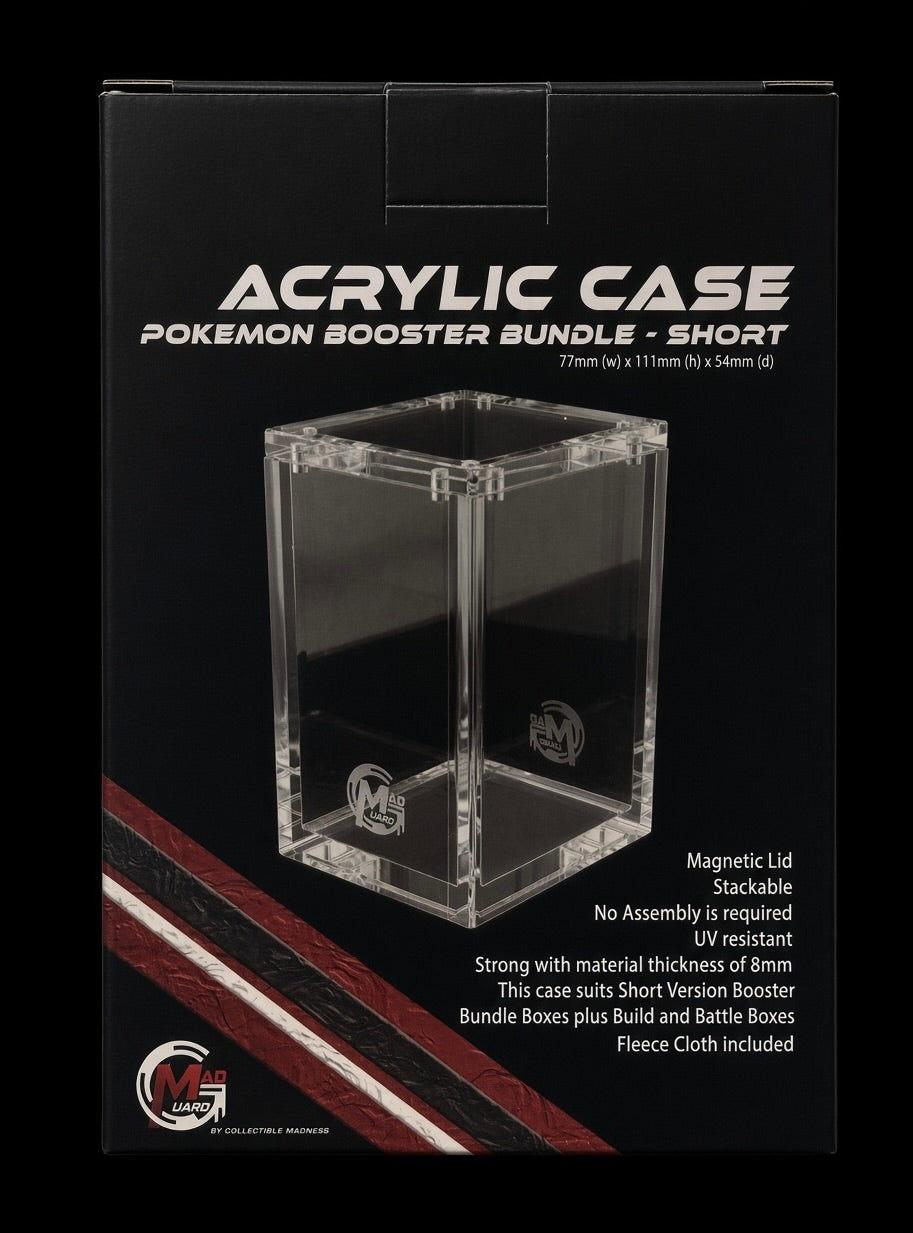 MADGuard Booster Bundle Acrylic Case | Magnetic Lid & Stackable | Short