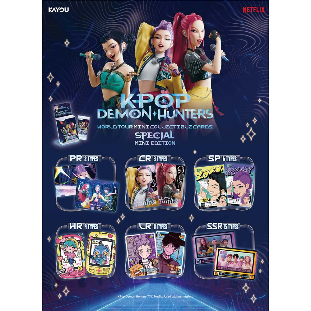 K-Pop Demon Hunters Collectible Trading Cards Special Mini Edition