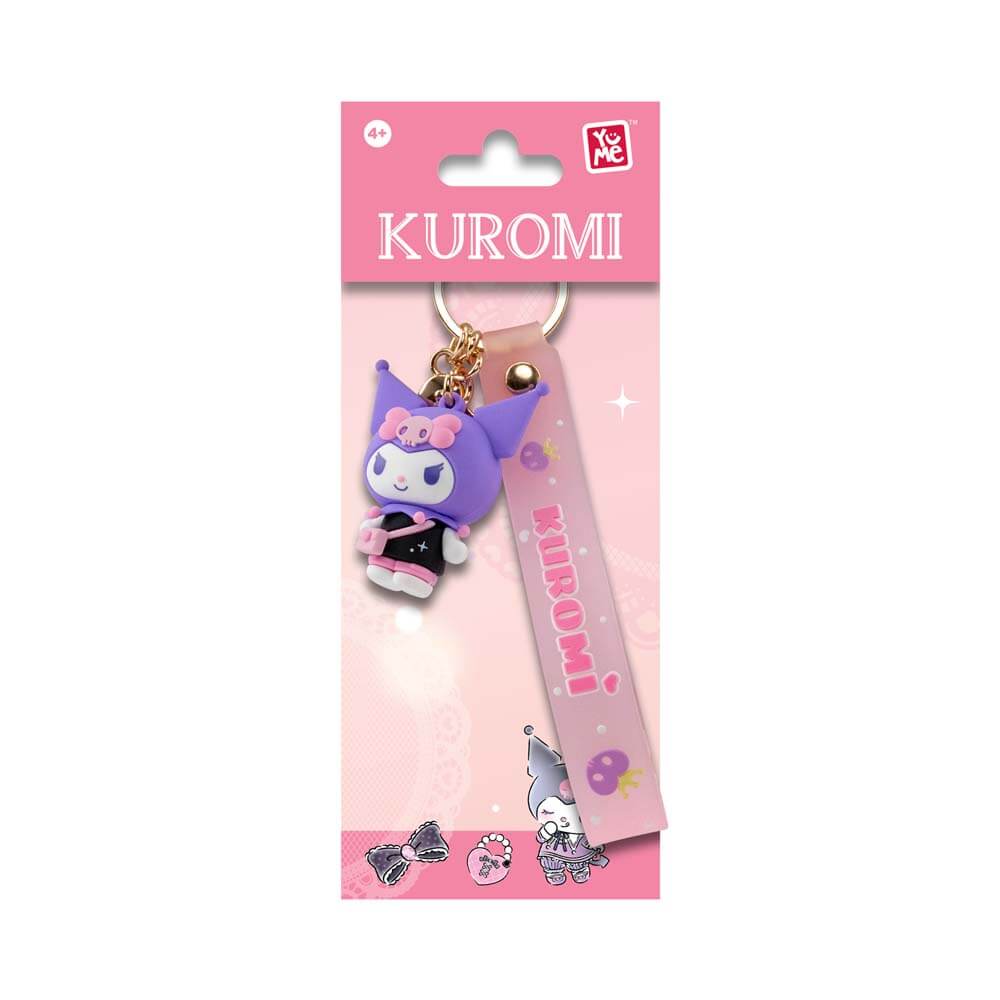 YuMe Hello Kitty and Friends Keychain & Strap Kuromi Cute Outfit Series - Out-and-About