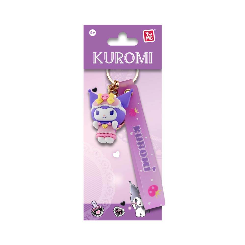 YuMe Hello Kitty and Friends Keychain & Strap Kuromi Cute Outfit Series - Sleepover Sweet