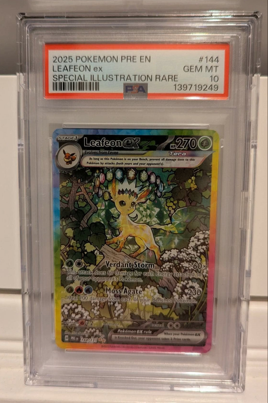 PSA 10 Leafeon ex SIR 144/131 Prismatic Evolutions