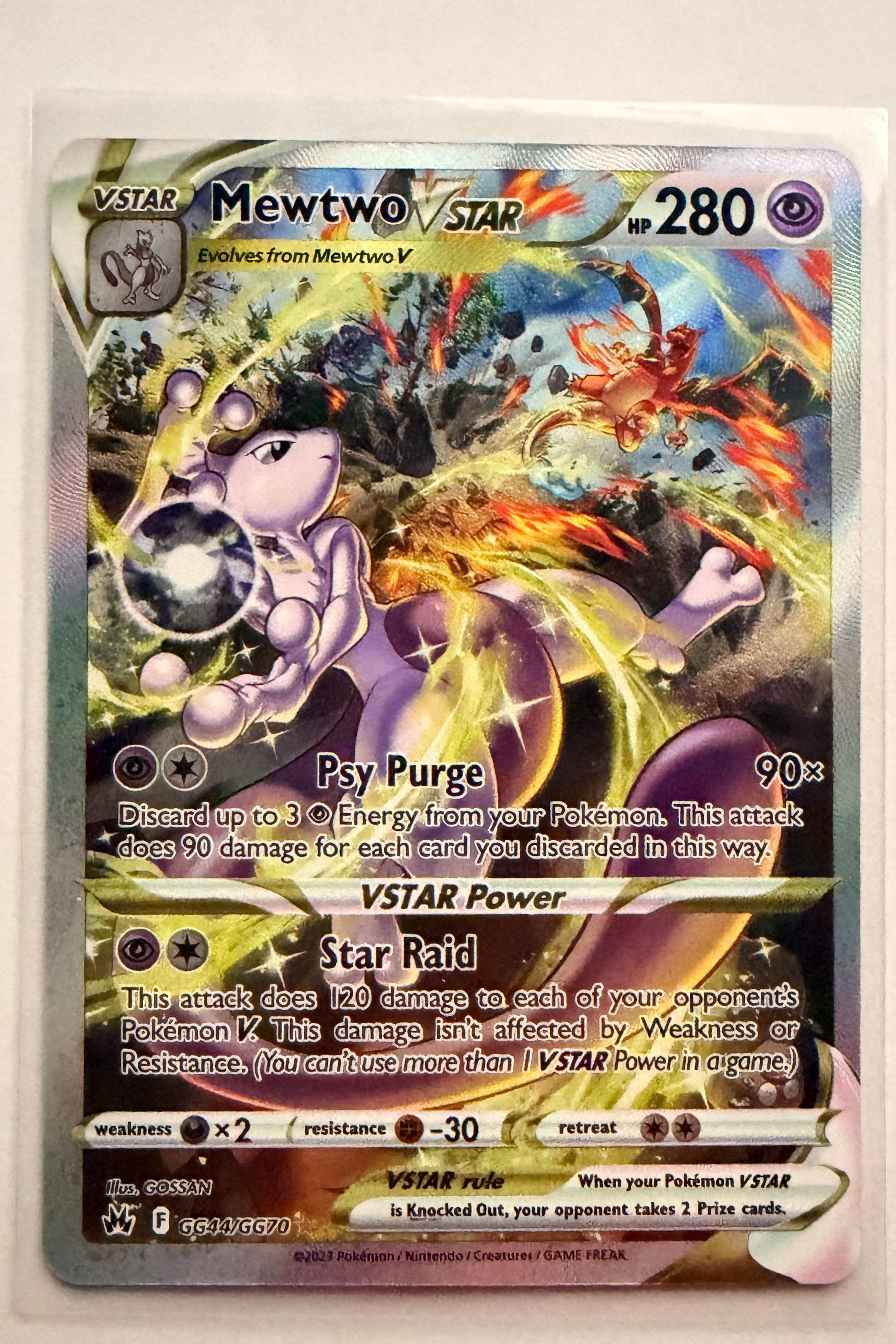 Mewtwo VSTAR GG44/GG70 Crown Zenith Galarian Gallery NM