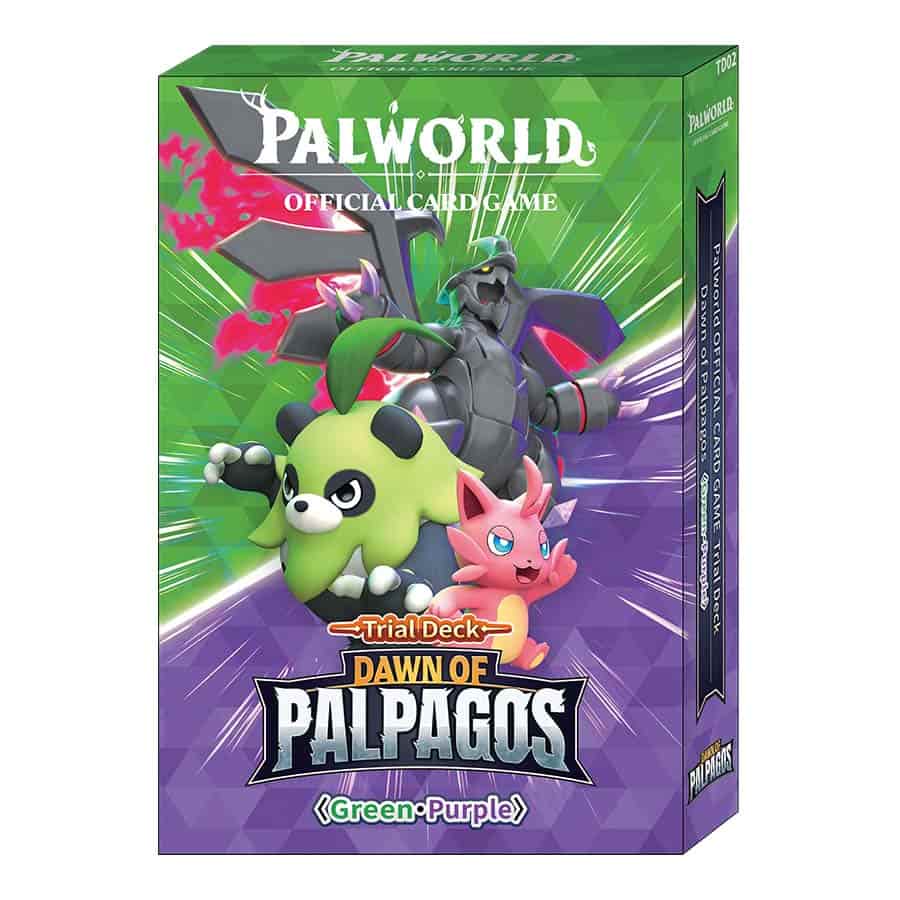 Palworld Official Card Game TD02 Dawn of Palpagos Green・Purple Trial Deck